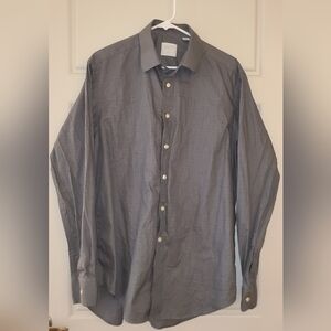 Men's Smyth & Gibson Long Sleeve Button-Up Shirt, Charcoal Gray